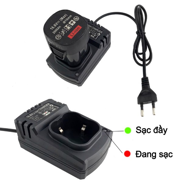 Đế sạc, sạc pin 16.8v cho máy khoan, máy mài (ko kèm pin)