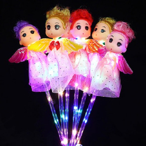 Gậy búp bê chibi thiên thần có đèn led