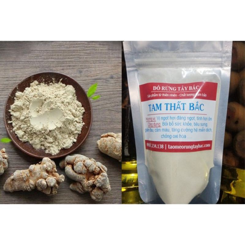 100gr Bột củ tam thất bắc hàng chuẩn không pha