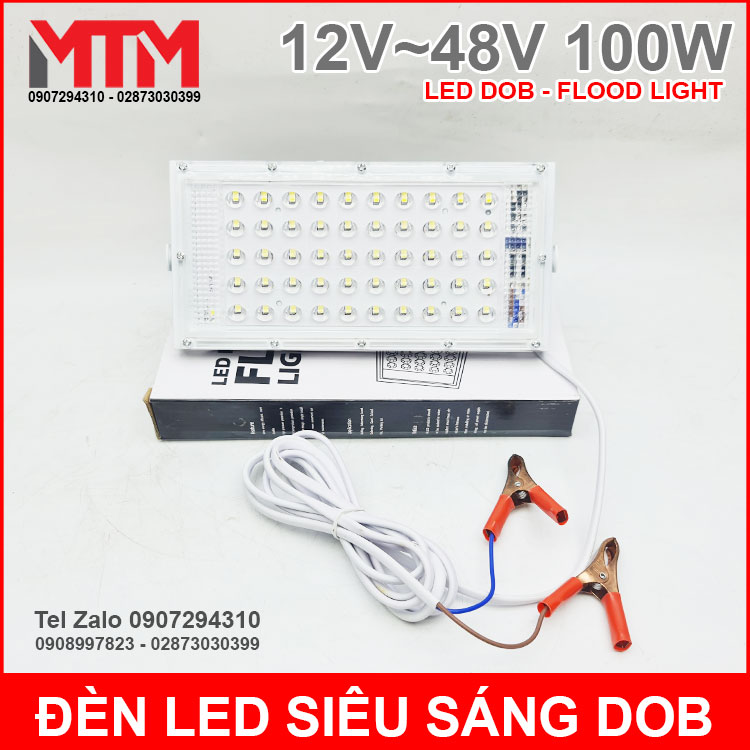 Đèn led siêu sáng 12V 48V 100W DC – Led DOB Flood Light