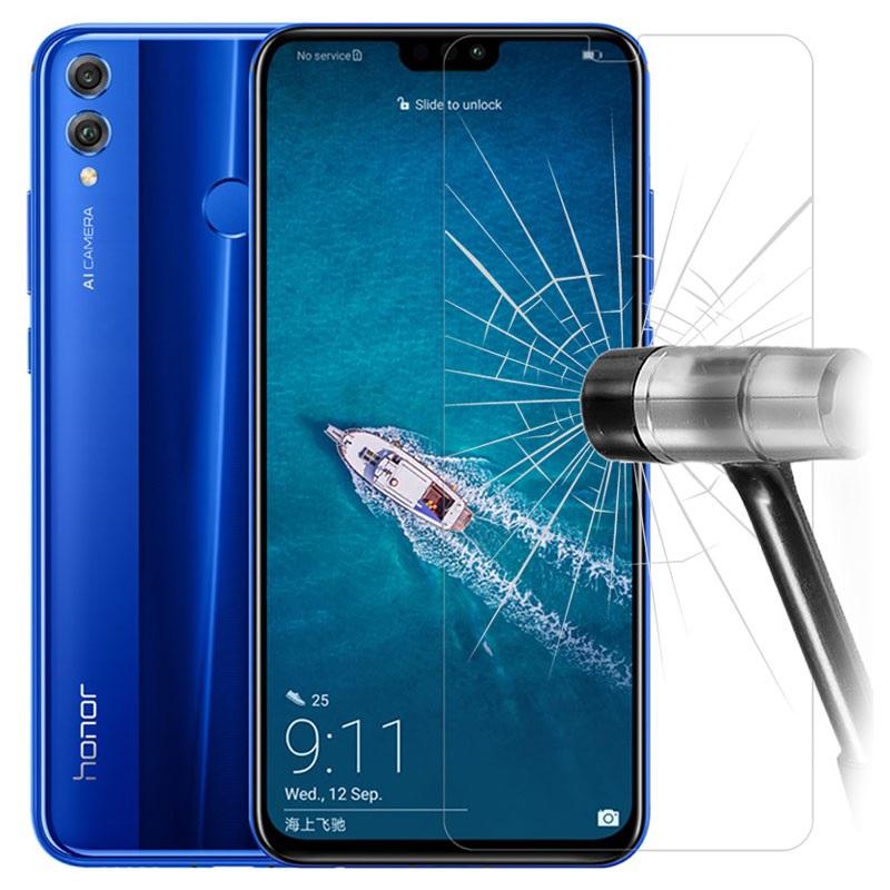 Kính cường lực trong suốt Honor 8x (Kèm miếng lau)
