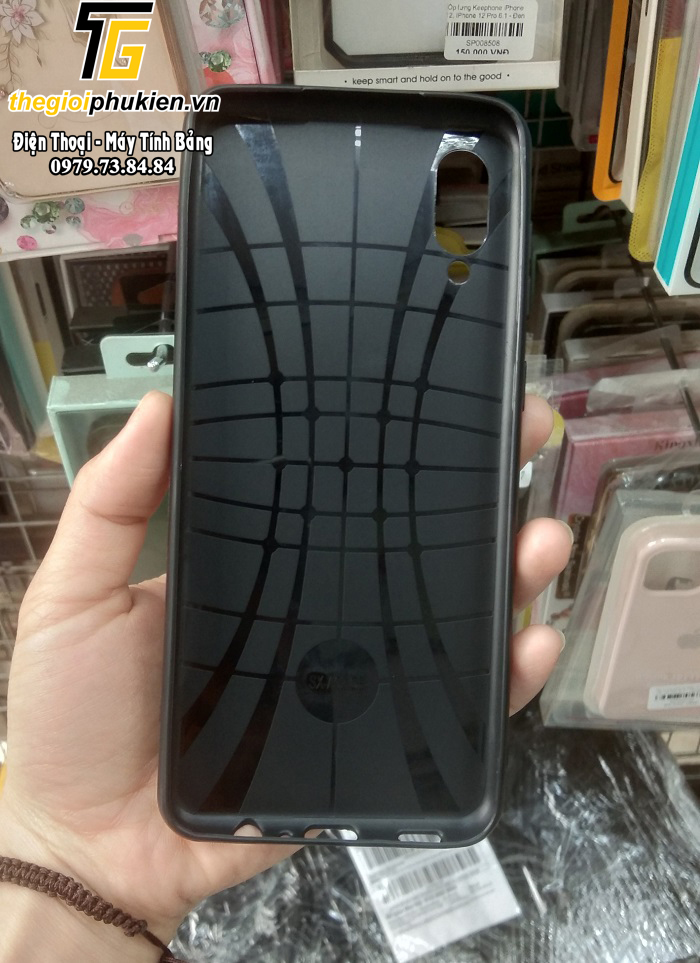 Ốp lưng sillicon giả da Auto Focus dành cho Samsung Galaxy A02