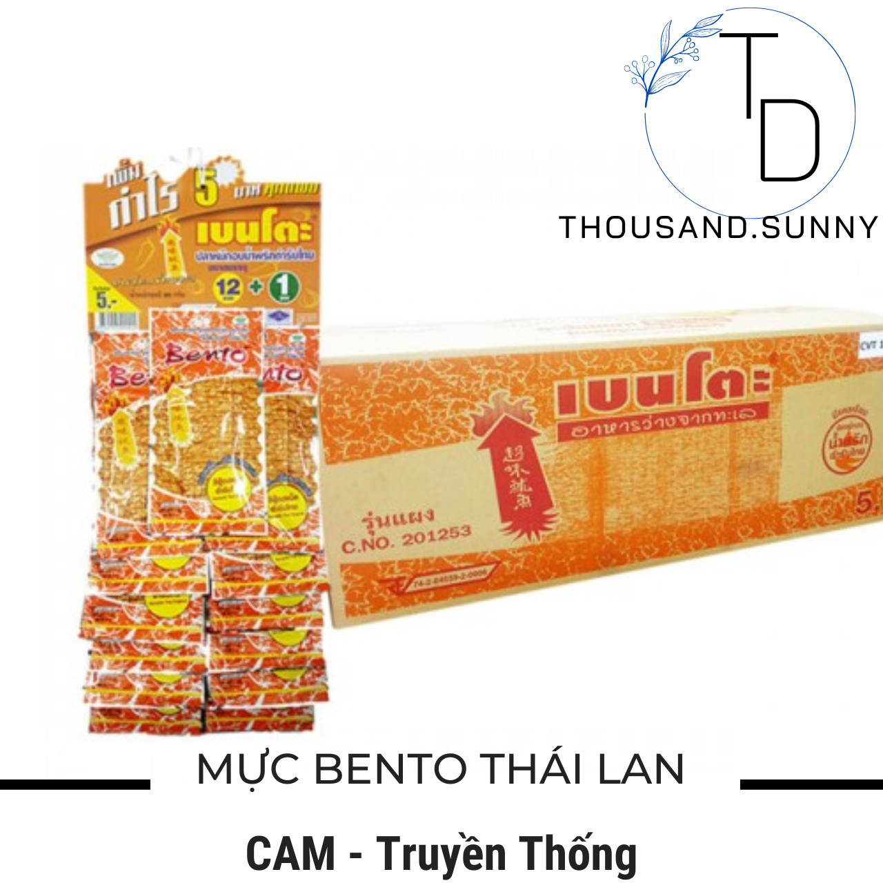 MỰC BENTO THÁI LAN (DÂY 13 GÓI)