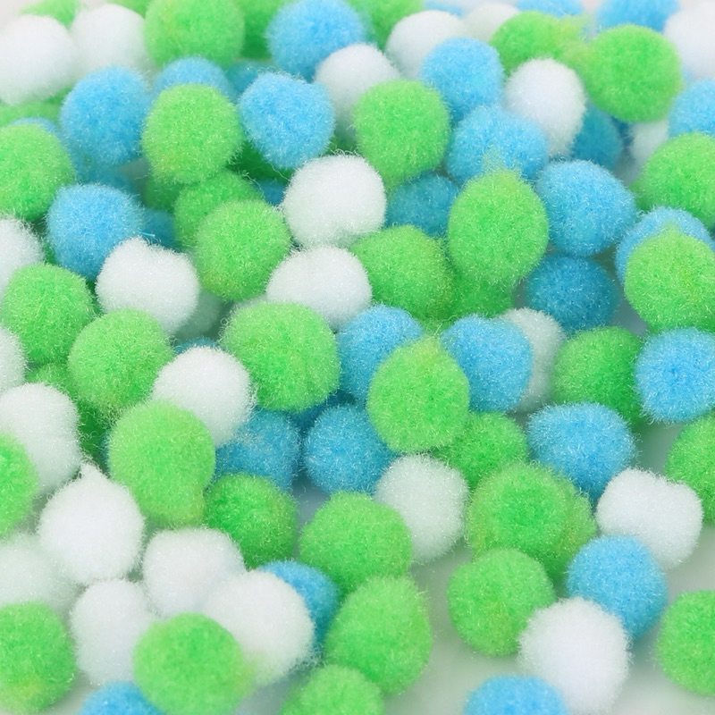 Set 10 quả pompom 10mm Dùng Làm Đồ Thủ Công Handmade DIY