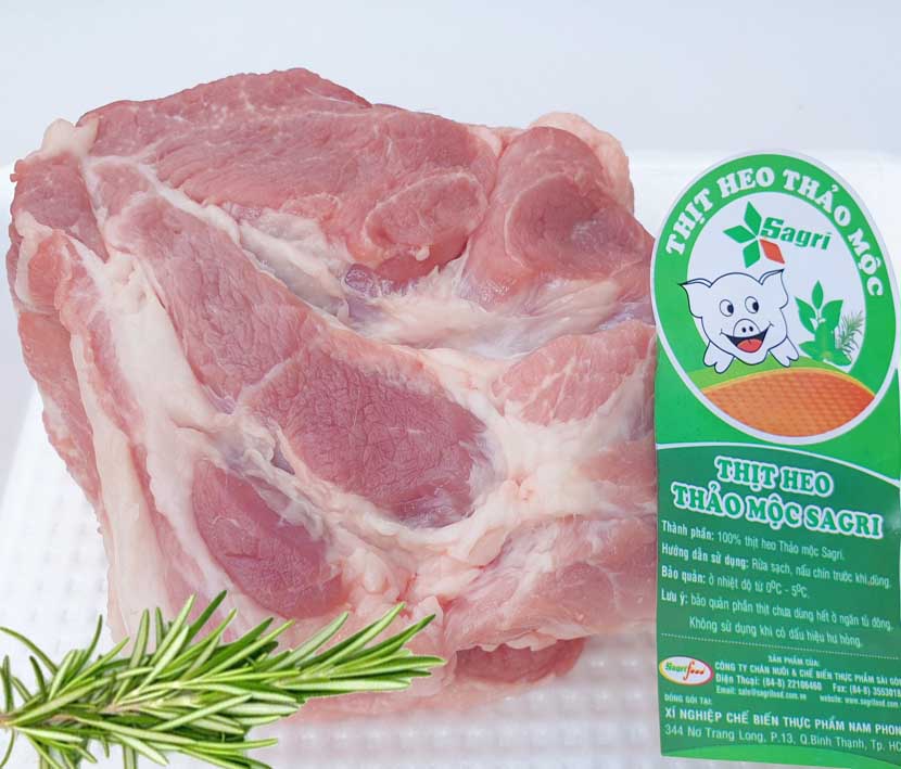 Thịt vai heo Thảo mộc Sagri 1kg - Giao Ngay Tại HCM