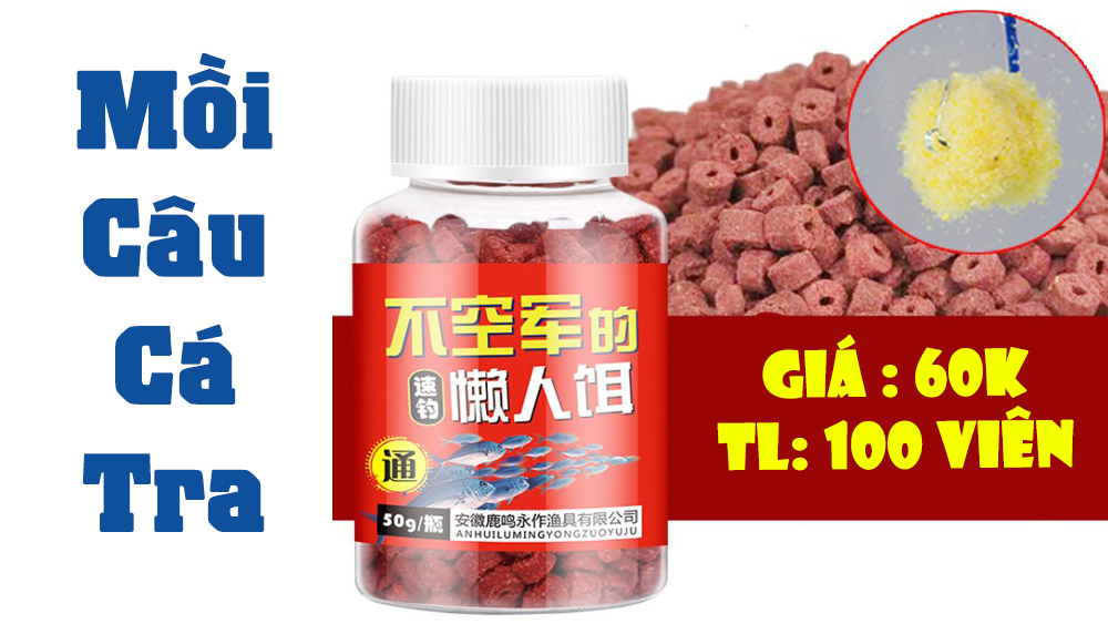Mồi câu cá tra dạng viên Siêu Nhậy