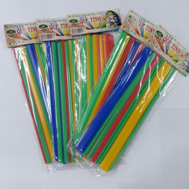 Que Tính Mic Que Tính Học Sinh ( Bộ 20 que tính)