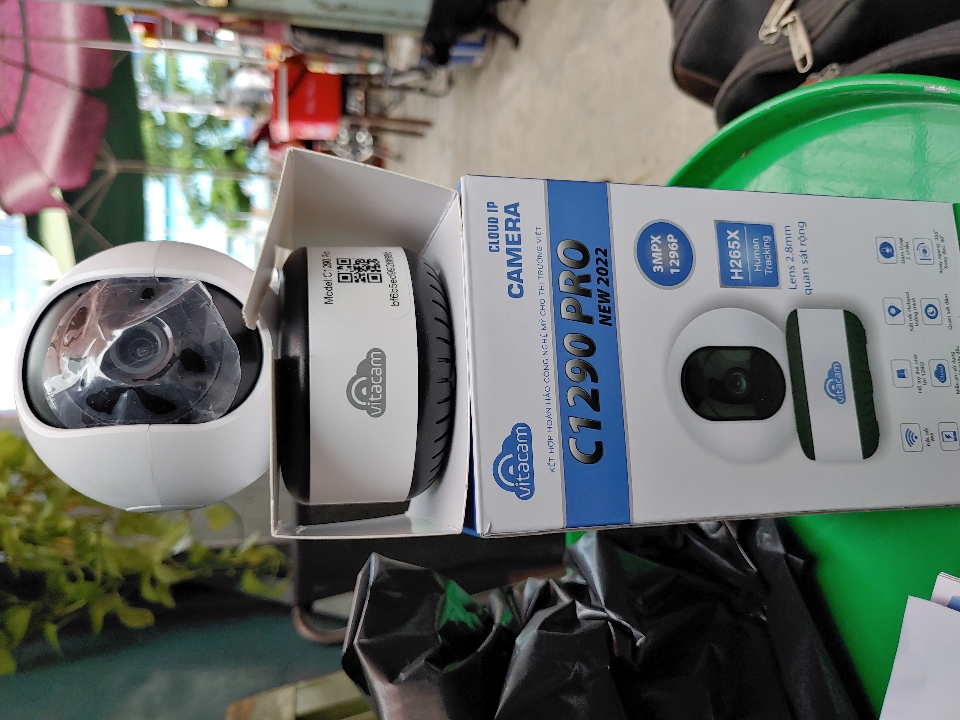Camera IP Wifi VITACAM C1290 PRO 3MP Robo (Có LAN, Đàm thoại 2 chiều)