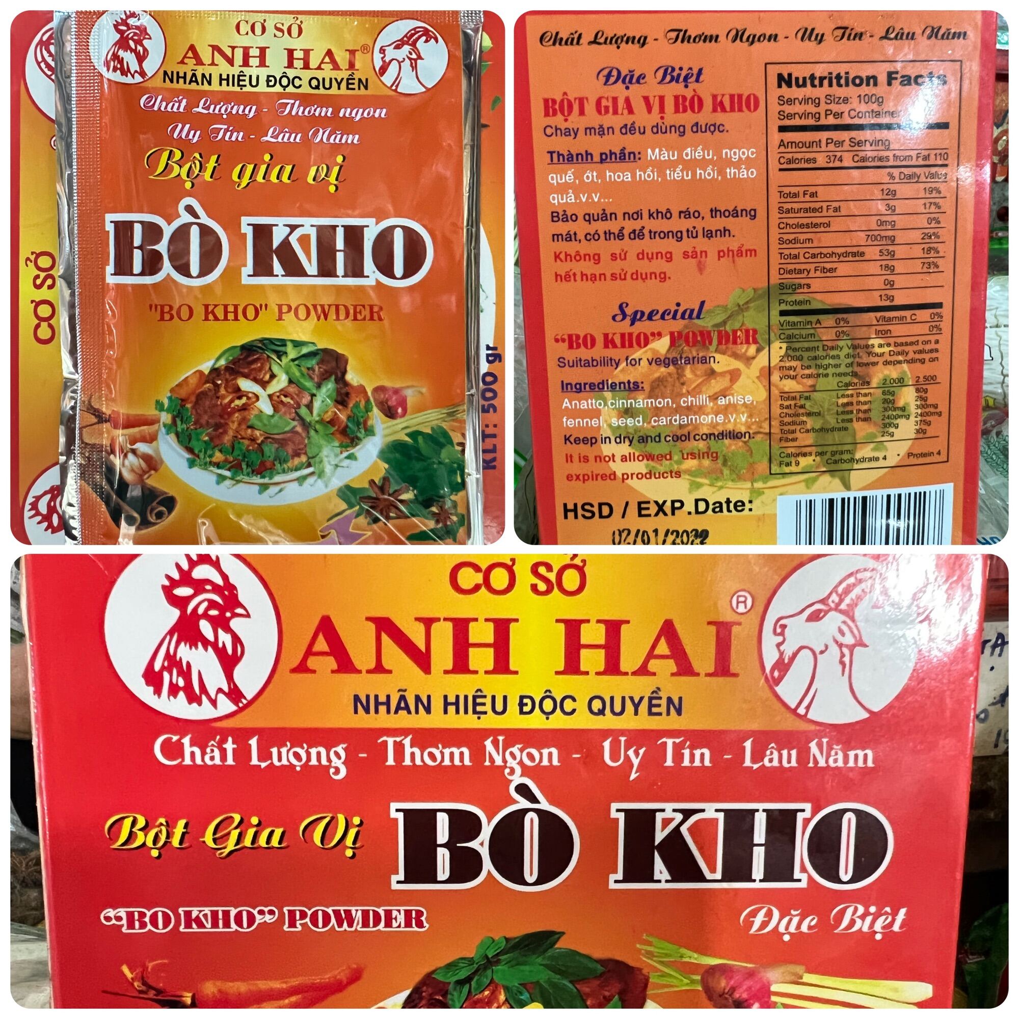 Seasoning mix for beef stew -Anh Hai Spices