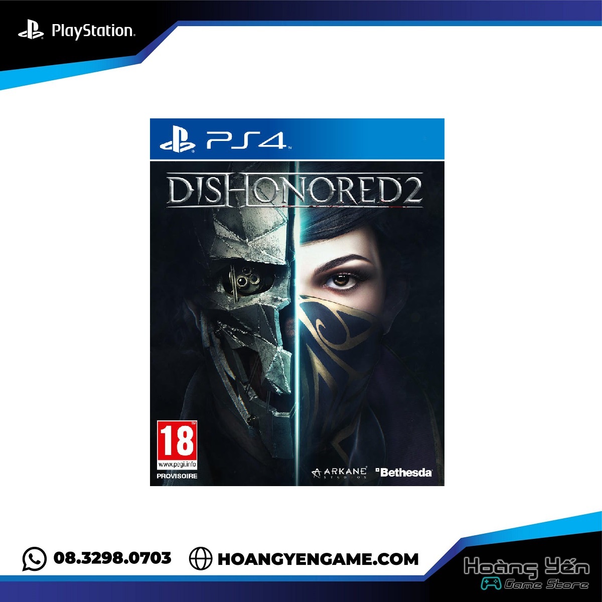 Dishonored 2 Ps4 Game Disc