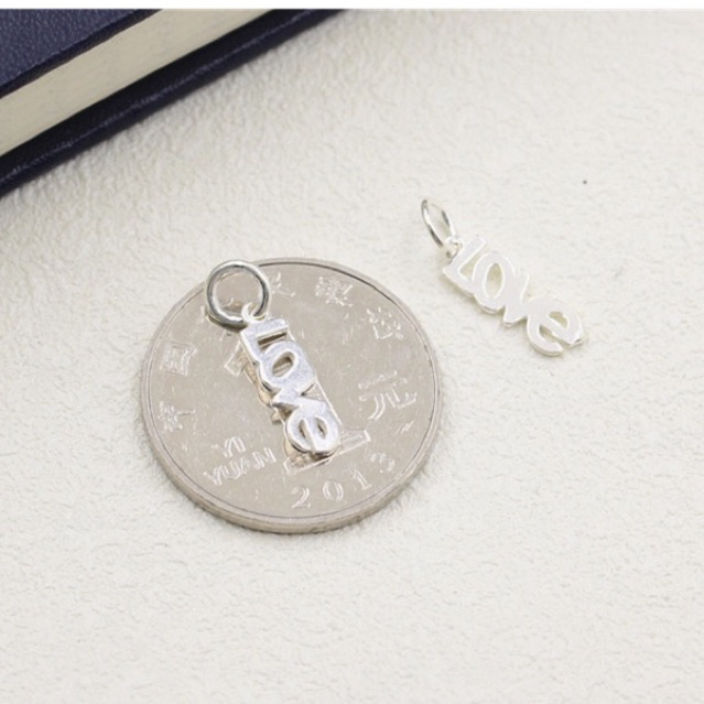 [S925] Charm bạc treo chữ Love - MH168
