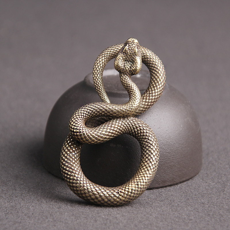 Tượng Phong Thủy Hình Con Rắn (Kích Thước: 5.2cm x 1.3cm)