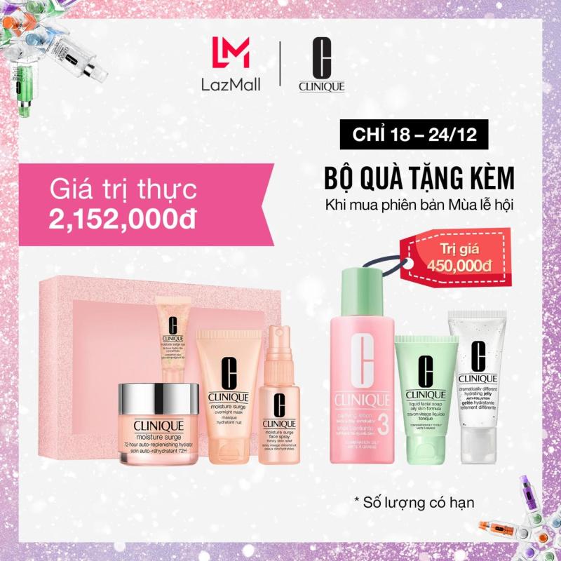 Bộ Kem dưỡng ẩm phục hồi da 72h Clinique Moisture Surge
