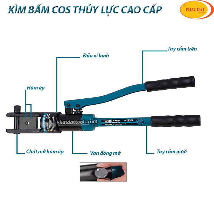 Kìm Bấm Cos Thủy Lực KYQ120
