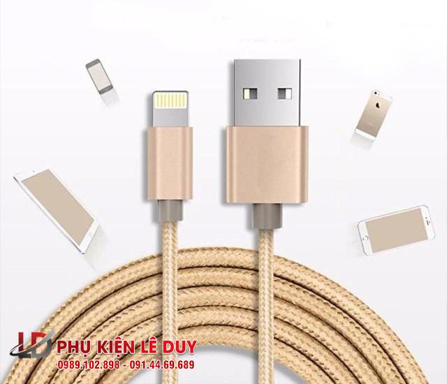 Dây sạc Iphone chân Lightning dài 3m , dây dù chắc chắn, cực bền