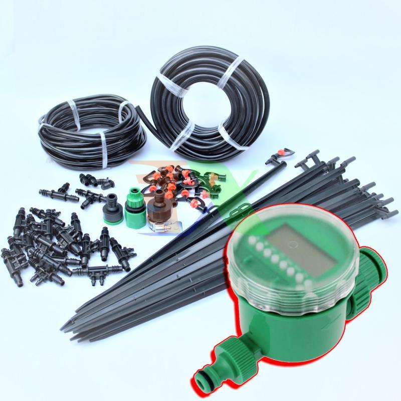 Set kit 16 plug Rod watering rotating full + valve timer fujin-x, tx-diy-015, irrigation Kit self-assembling DIY watering rotating 306 degrees
