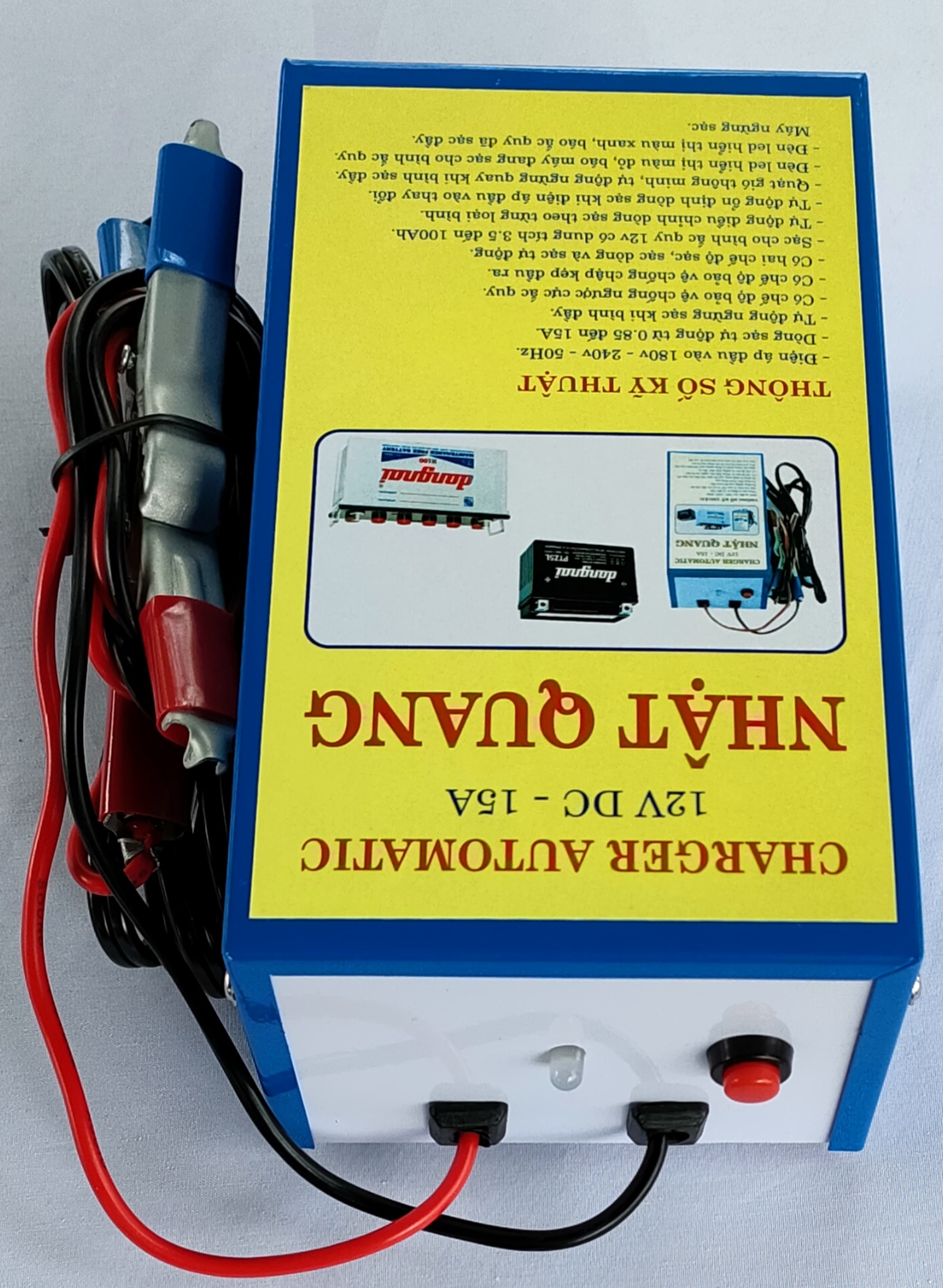 MÁY SẠC BÌNH ẮC QUY 12V TỰ ĐỘNG 15A