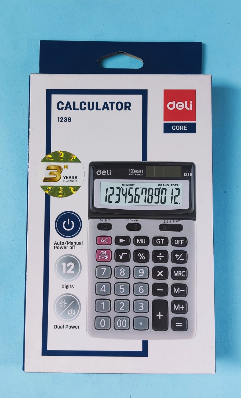 DELI máy tính văn phòng 12 số 1239