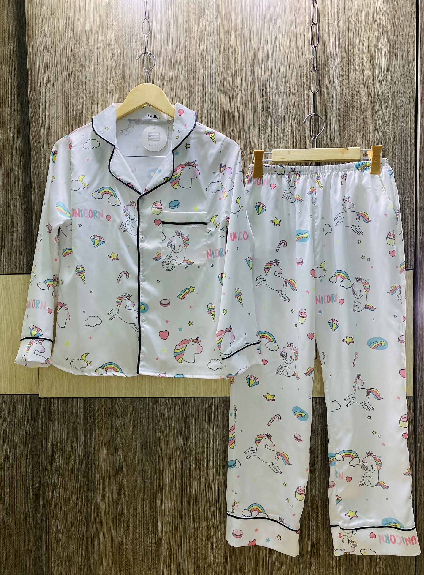 [HCM]Đồ Bộ Lụa Tơ Tằm Tay Dài Quần Dài Cao cấp (Hàng Thiết Kế)