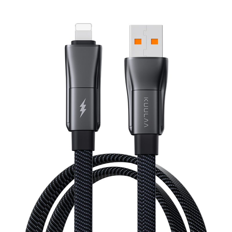 KUULAA Cáp USB 4 trong1 Cáp USB A / USB C to Lightning PD 60W 20W Sạc nhanh Chip thông minh An toàn hơn Dây dữ liệu bền hơn cho iPhone 15  Pro Max 14 13 12 11 asd