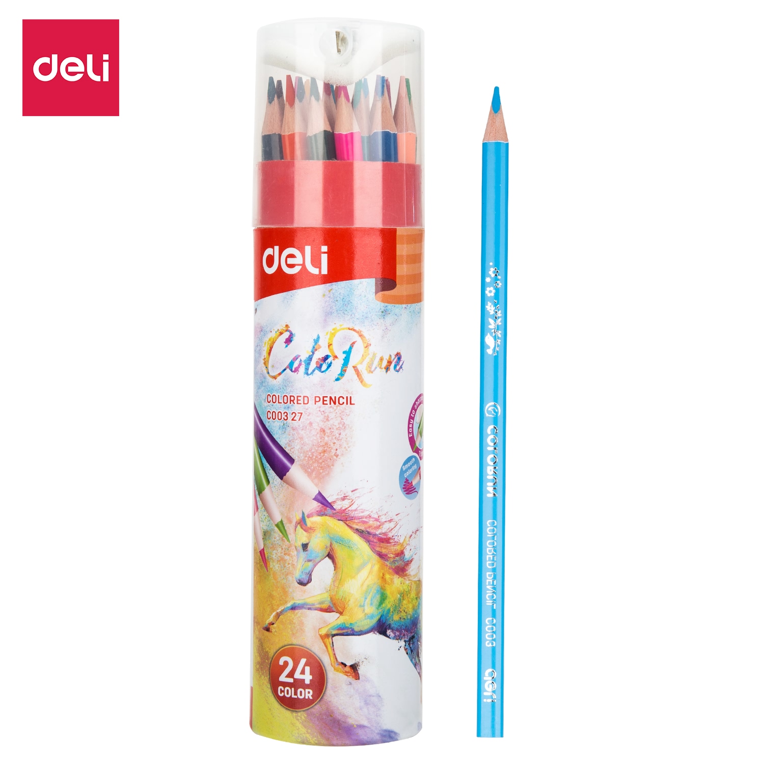 Bút chì màu DELI - 12 màu/24 màu/36 màu - EC00307/EC00327/EC00337
