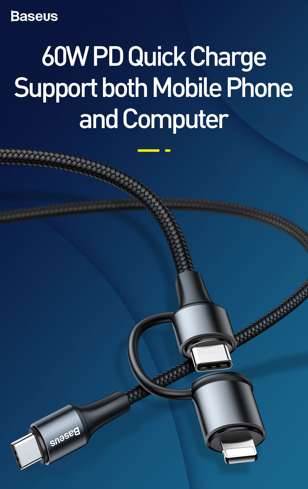 [HCM]CABLE TYPE-C TO TYPE-C 60W