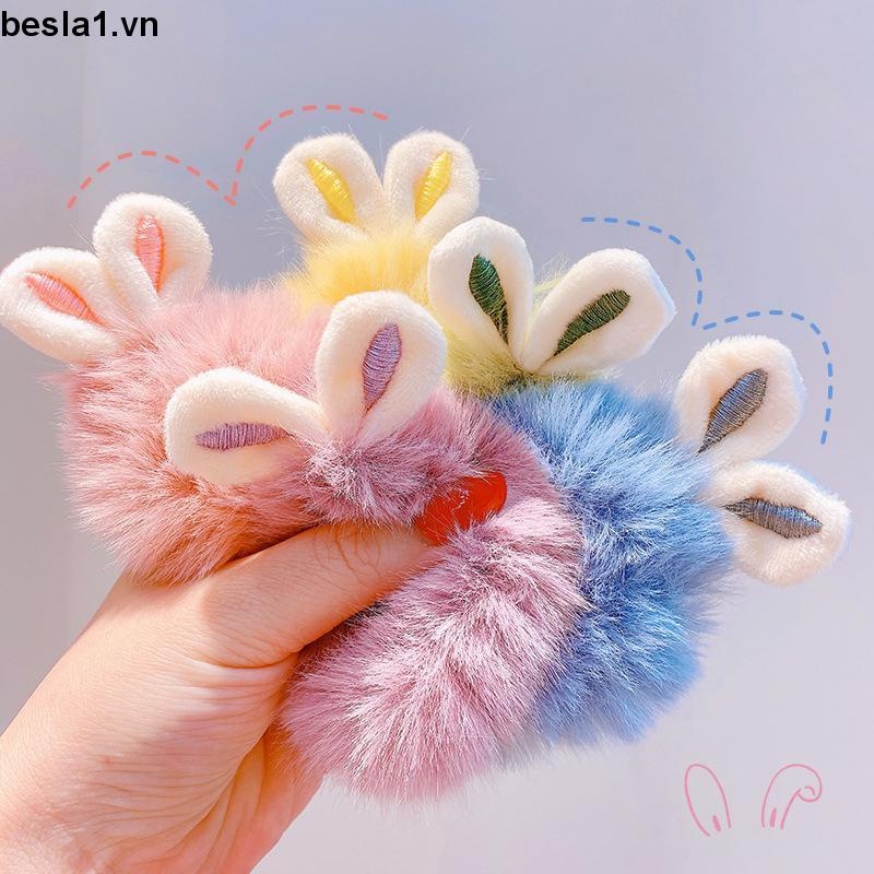 Cột tóc lông  thỏ dễ thương nhiều màu sắc