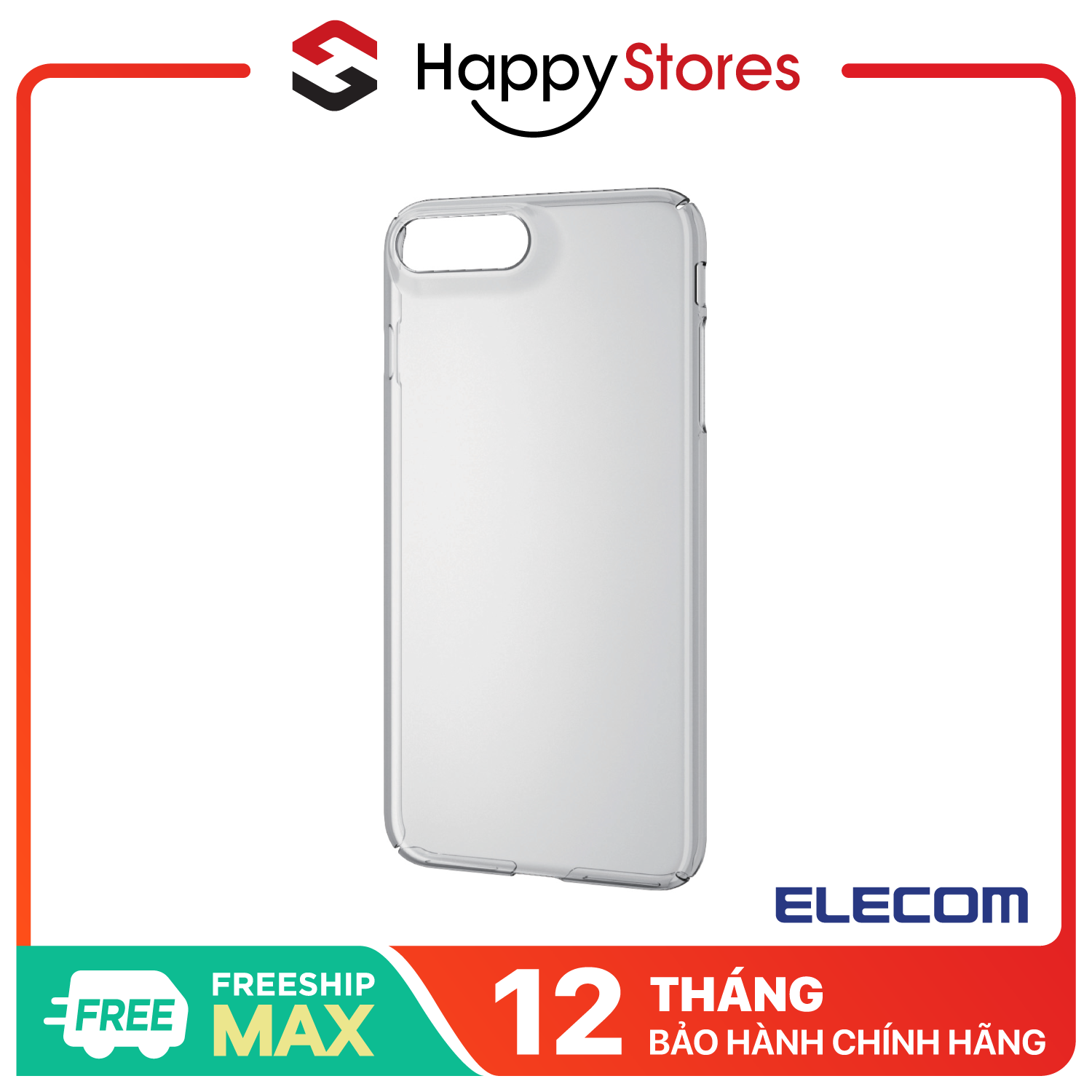 Ốp lưng Iphone8 plus loại cứng ELECOM PM-A17LPVKCR