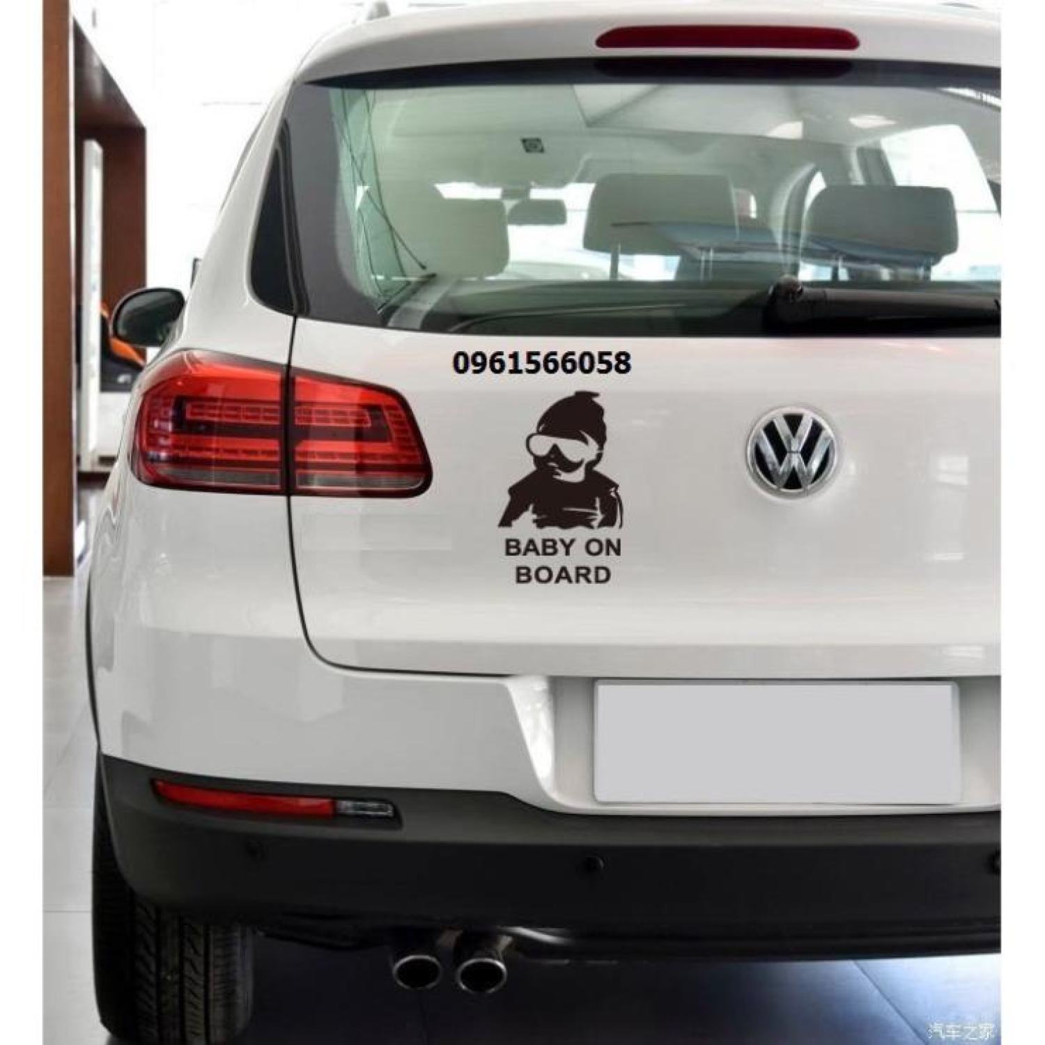 🍁𝐅𝐑𝐄𝐄𝐒𝐇𝐈𝐏🍁 Tem Decal BABY ON BOARD Trang Trí Ô Tô