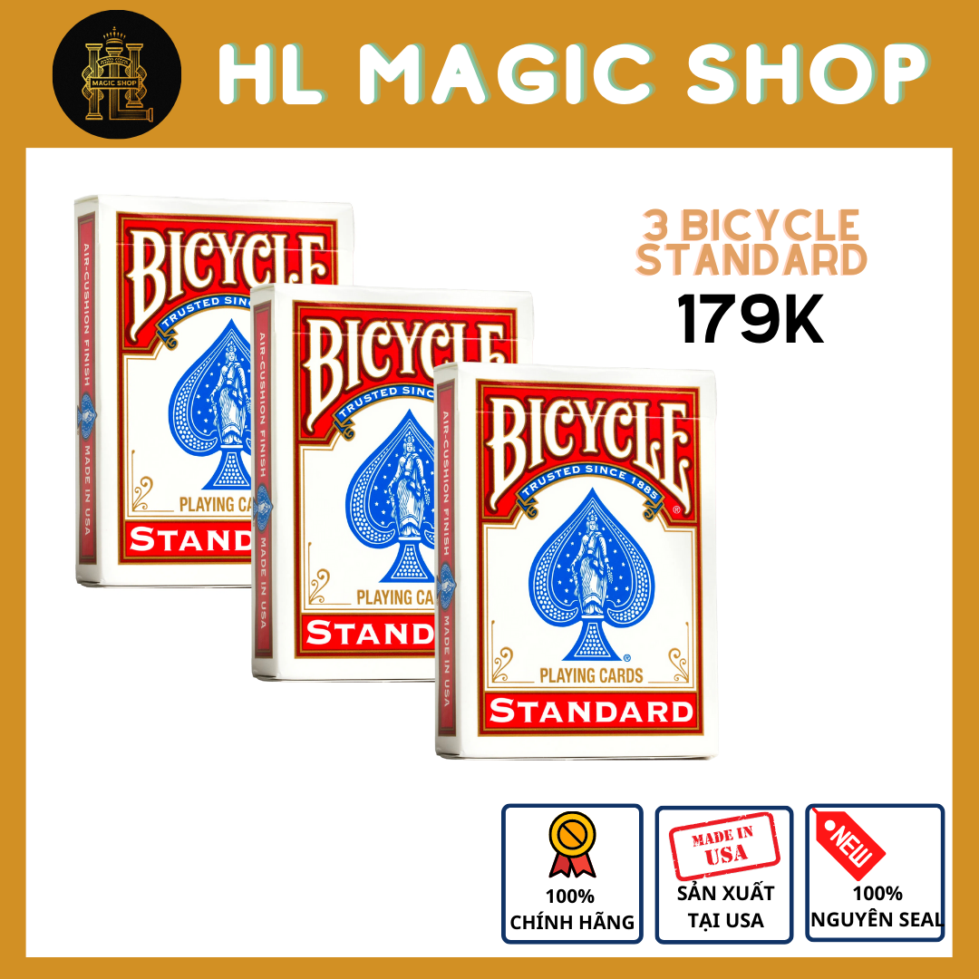 Bài Tây Bicycle Standard dành cho ảo thuật, múa bài - Bài Mỹ - Bài Chính Hãnh