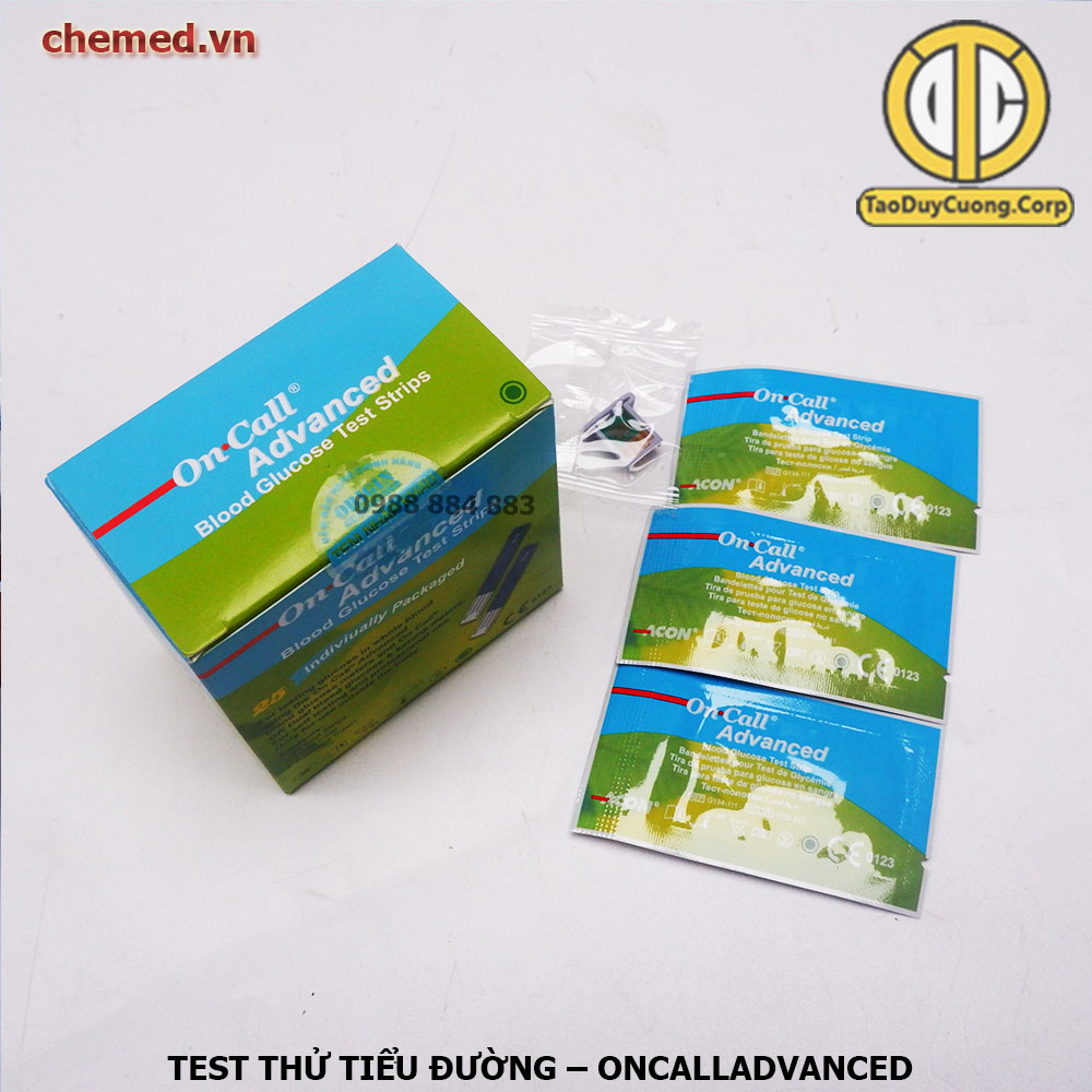 Que test thử tiểu đường OnCallAdvanced hàng chính hãng