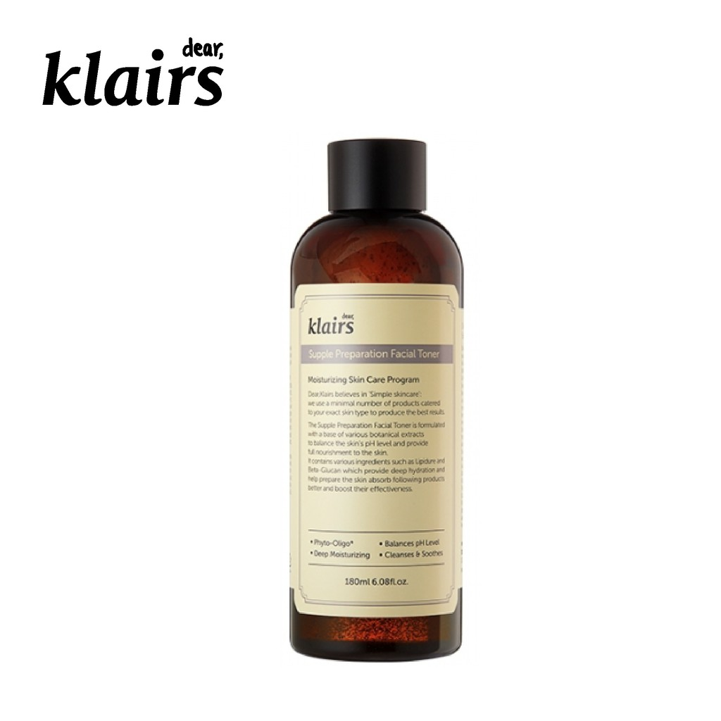 Nước Hoa Hồng Klairs Supple Preparation Toner 180Ml | Lazada.Vn