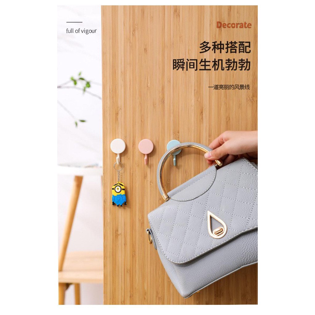 Combo 10 Móc dán tường vintage Móc dán decor