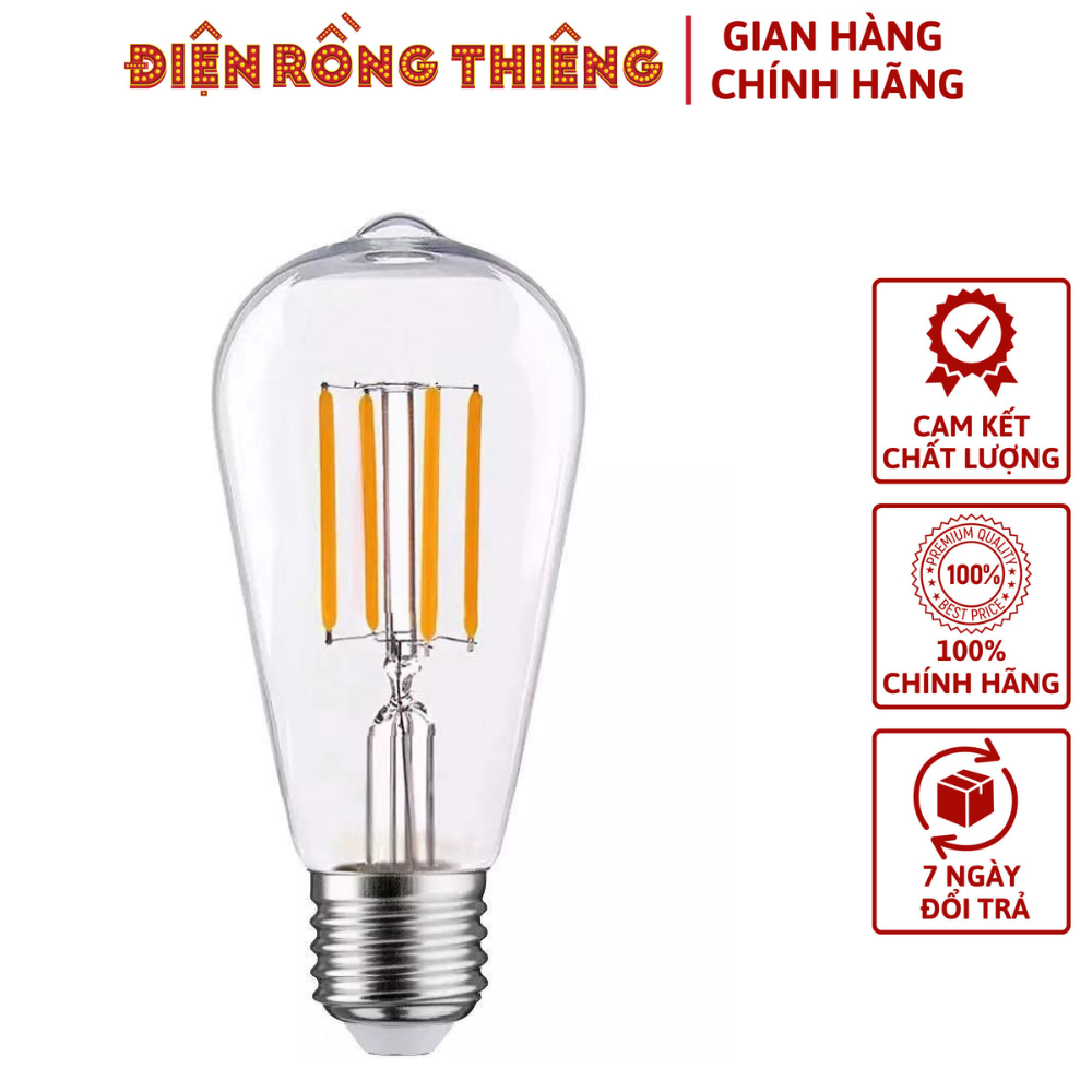 Bóng Đèn Led Sợi Tóc Trang Trí Quán Edison G45 4W , ST64 Đui E27