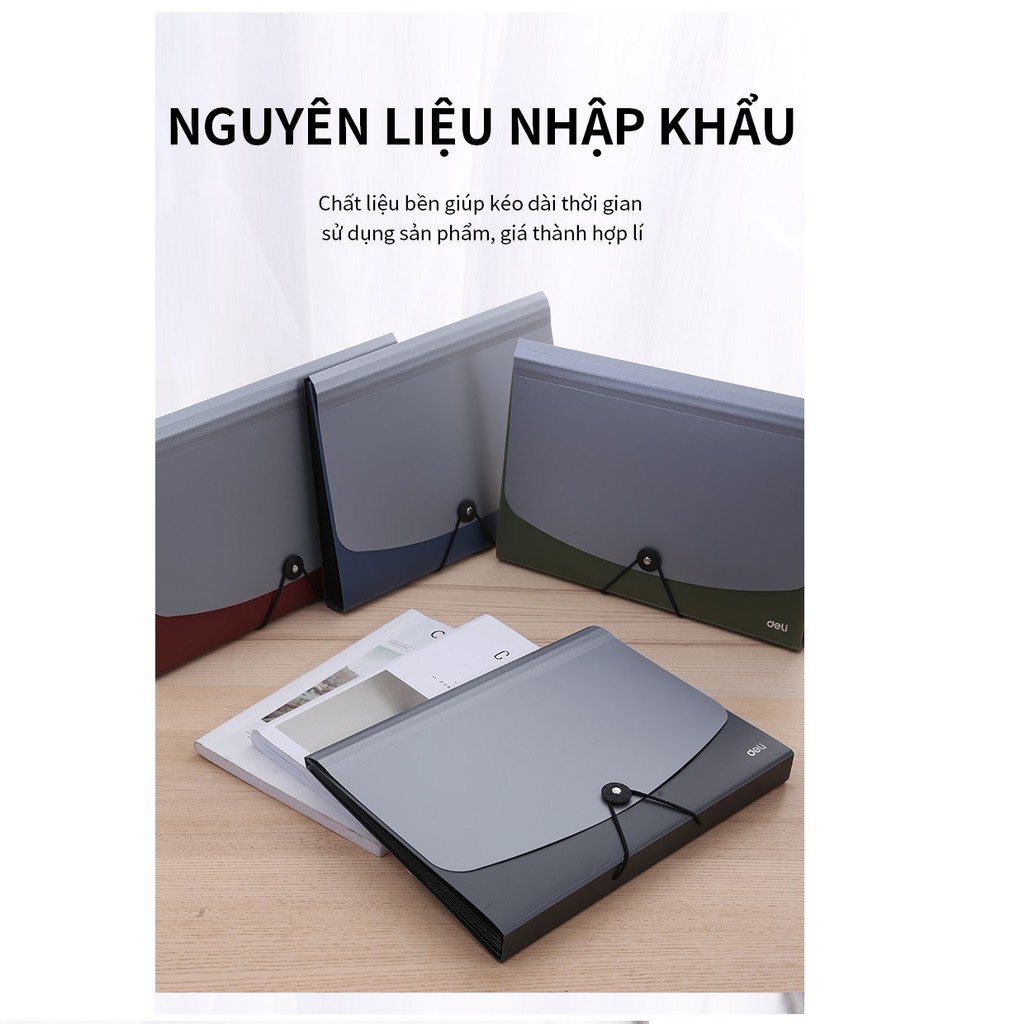 Cặp tài liệu 7 ngăn Deli 38151