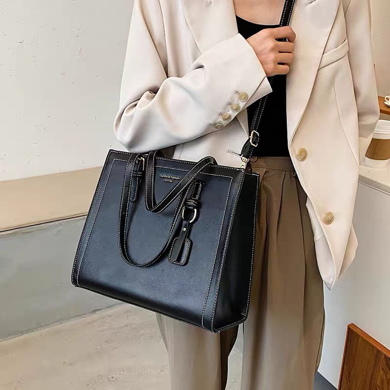 Túi Nữ Công Sở Tag Treo Da Pu Size 28