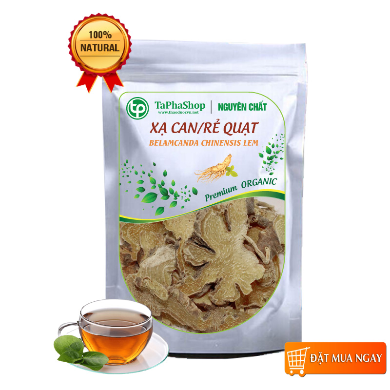 Cây rẻ quạt khô 500g, thơm, sạch, mới, xạ can khô - tấn phát