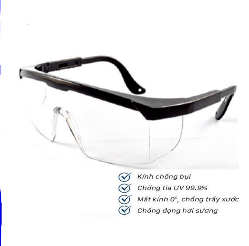 Kính bảo vệ mắt Poly Carbon LensesUV400 Protection (Trắng)