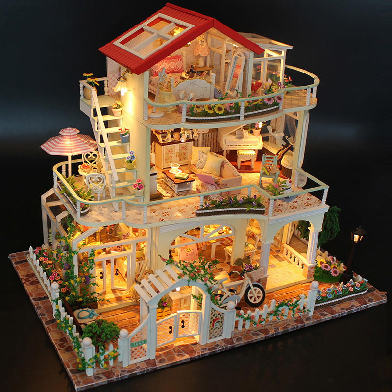 Mô hình nhà búp bê diy house -13845