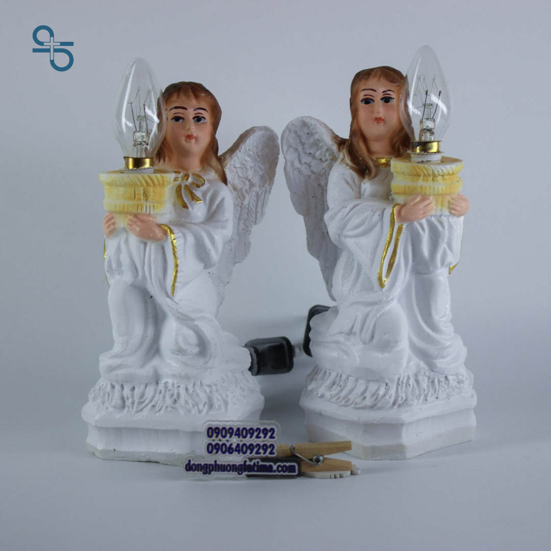 Thiên Thần Cầm Đèn - Đèn Thờ Công Giáo 15cm