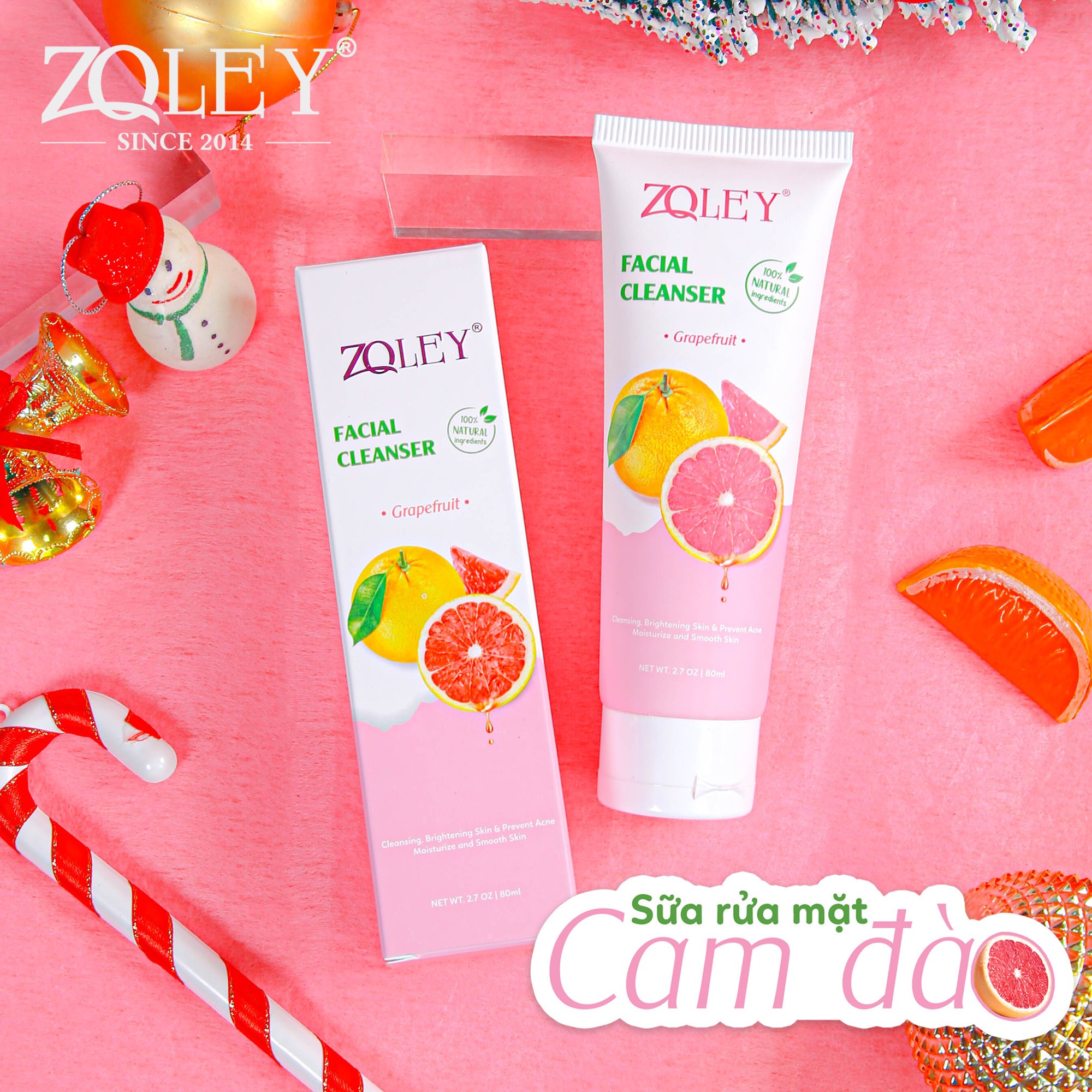 Sữa Rửa Mặt Cam Đào Zoley 80ml