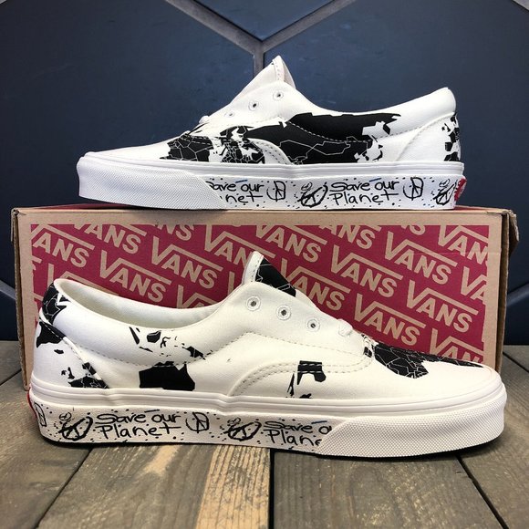 GIÀY VANS ERA SAVE OUR PLANET WHITE BLACK