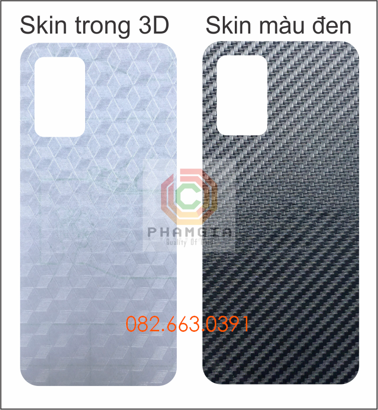Miếng dán mặt lưng skin carbon oppo a54 4g /5g