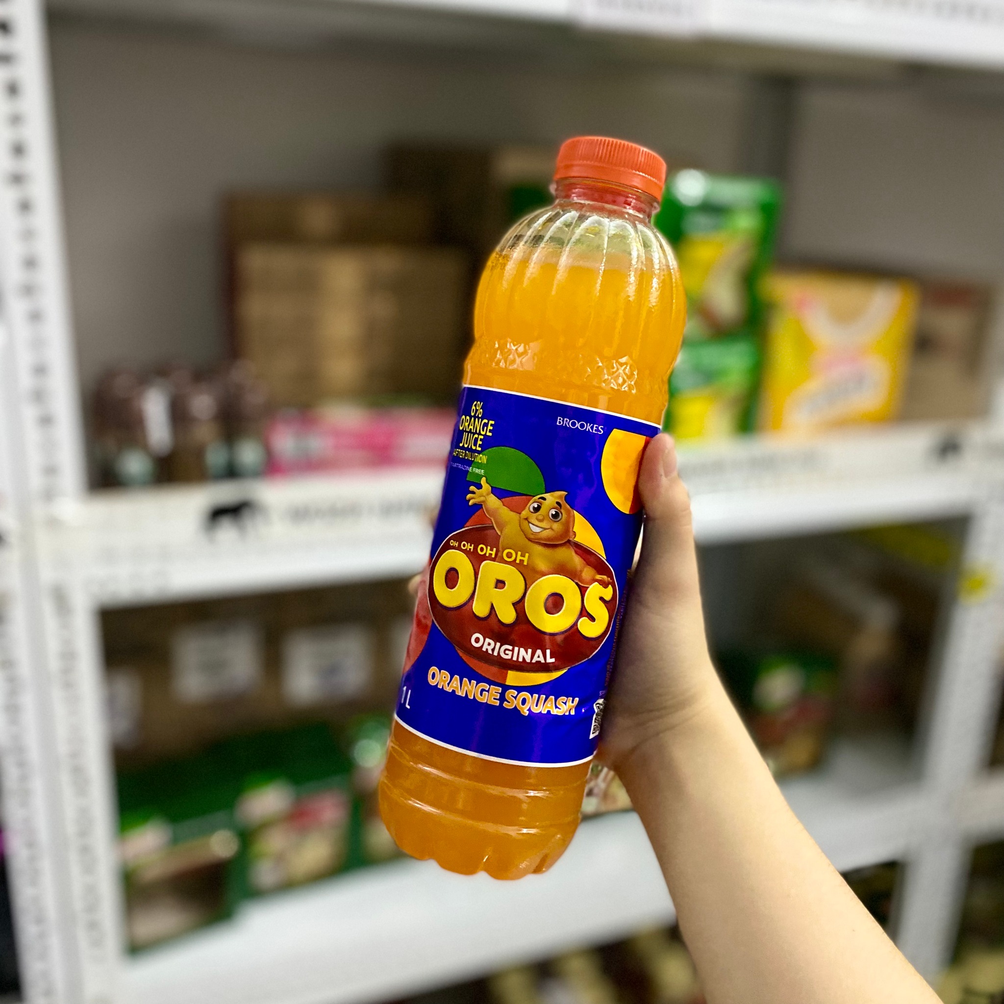 Nước cam Brookes Oros Orange Squash (1L)
