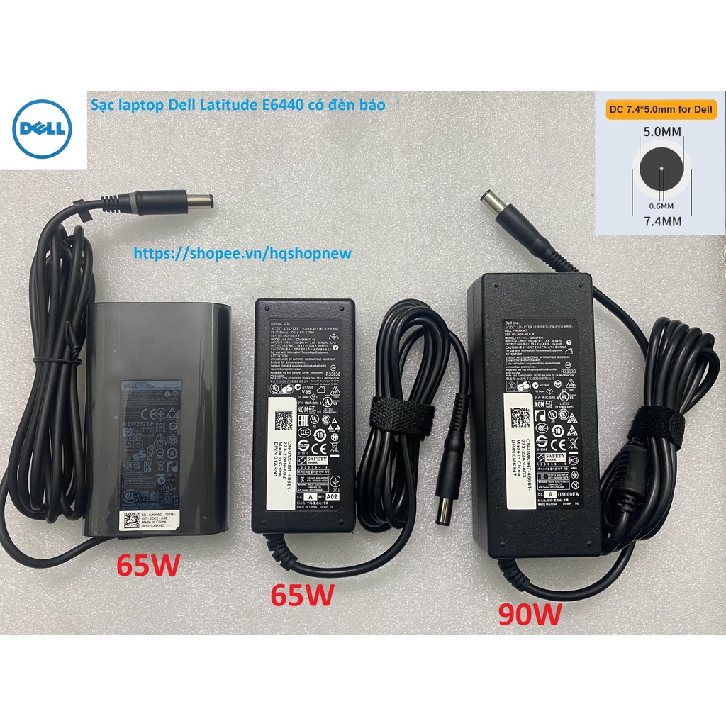️[Sạc zin] Sạc laptop Dell Latitude E6440 có đèn báo