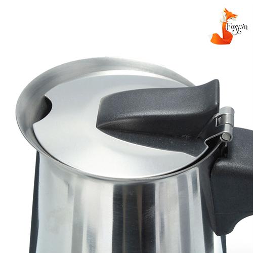 Bình pha cà phê Inox cao cấp của Ý hiệu Foxy (pha 6 ly) – BCP03