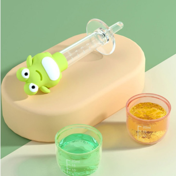 Dụng cụ cho bé uống thuốc có vạch chia hình ếch Ankids