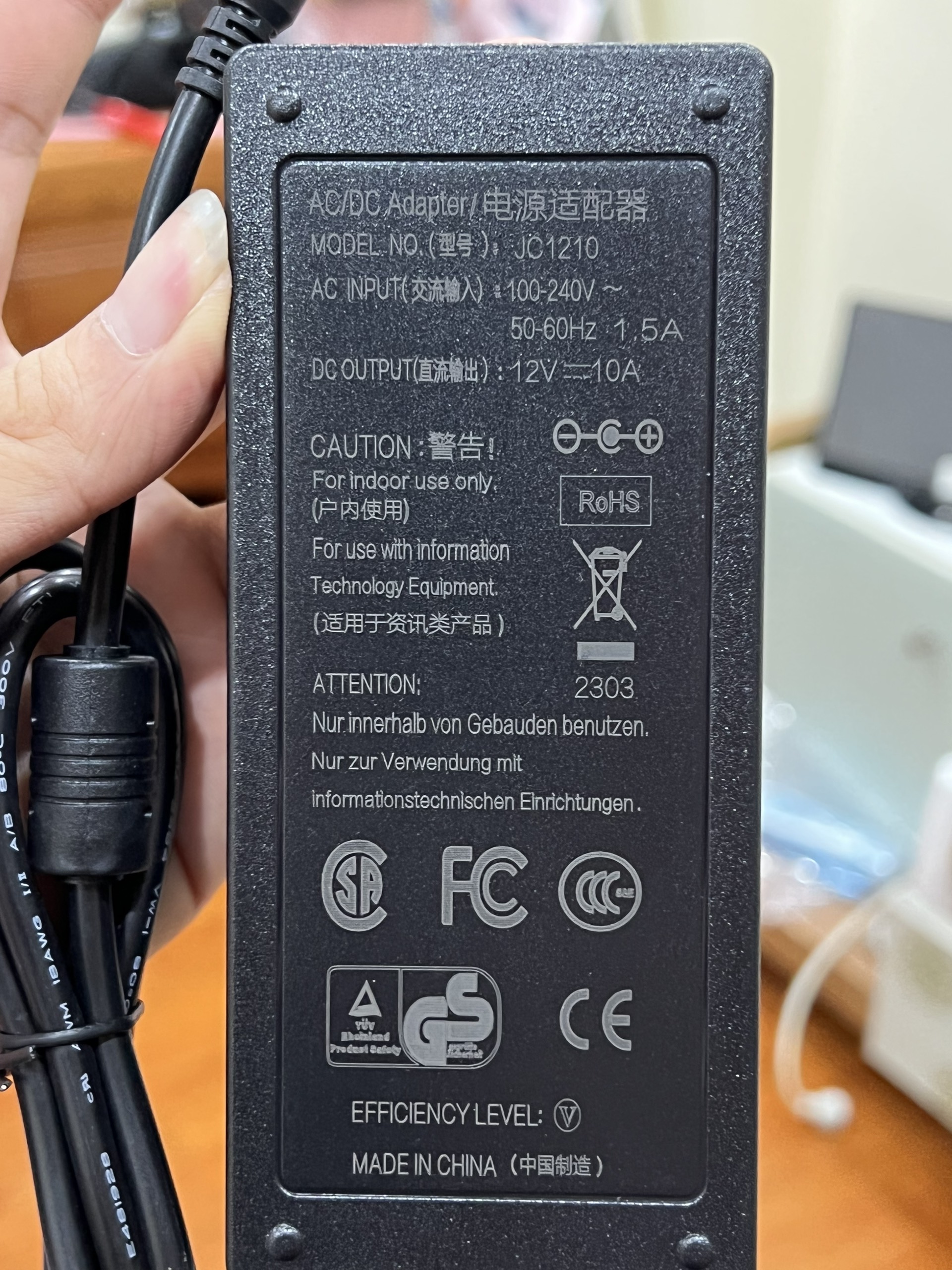 Nguồn Adapter 12v 10a 120w