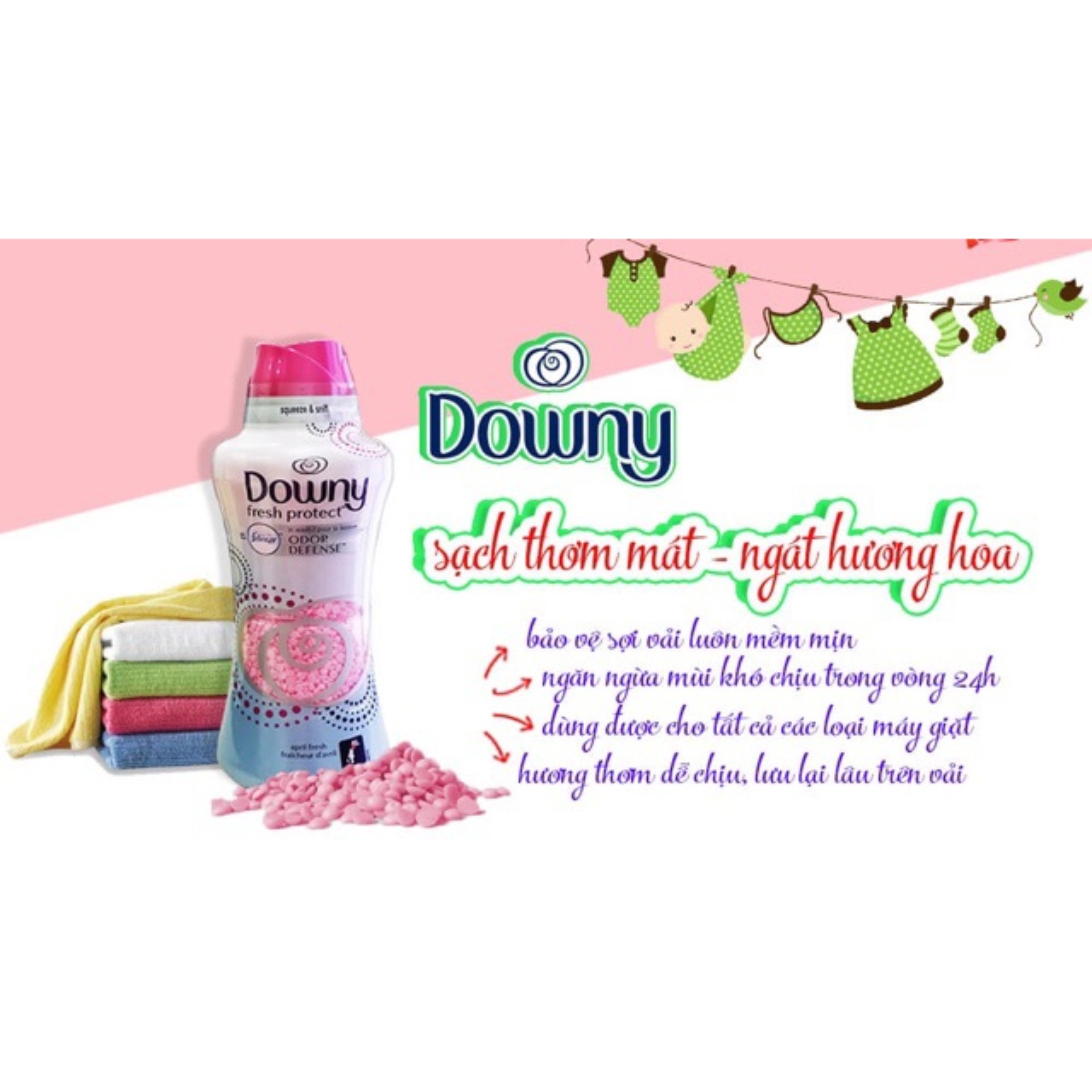 Viên xả Downy Fresh Scent Booster 859g