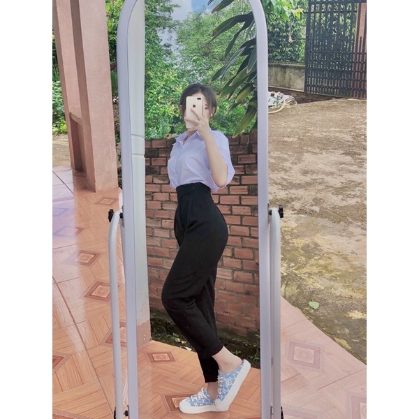 [Mã SRBACK010912 hoàn 20K xu đơn 50K] quần tây Lưng Cao